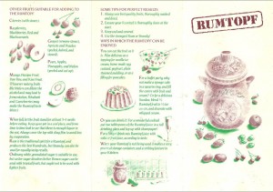 Rumtopf Recipe Instructions Old West German Christmas