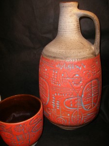 Carstens 7098-18 & 7090-50 – Gerda Heuckeroth Fat Lava Ceramic pottery