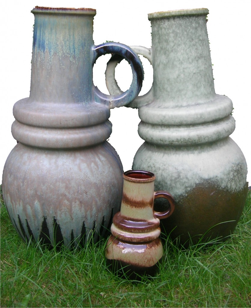 Wein Series Scheurich Vase Form 269 Pottery Ceramic Fat Lava
