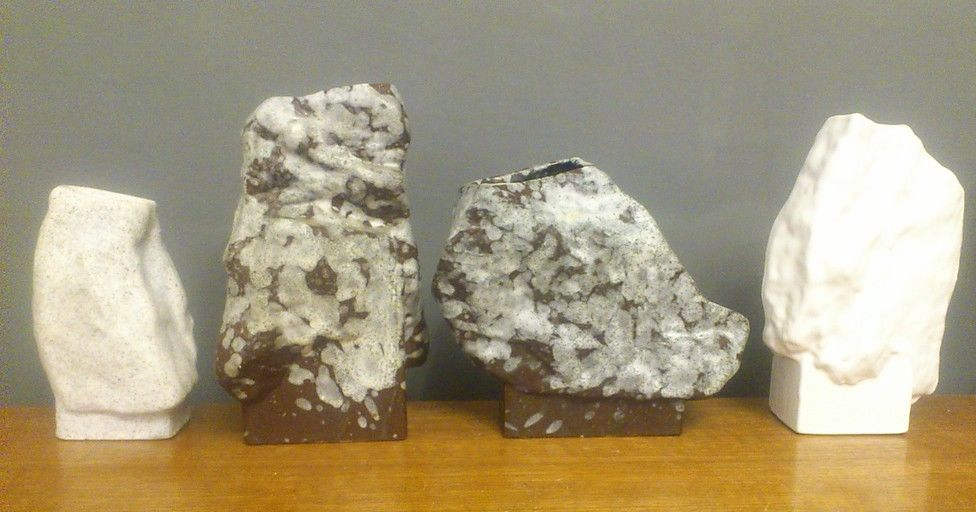 ES Keramik rock and stone vases