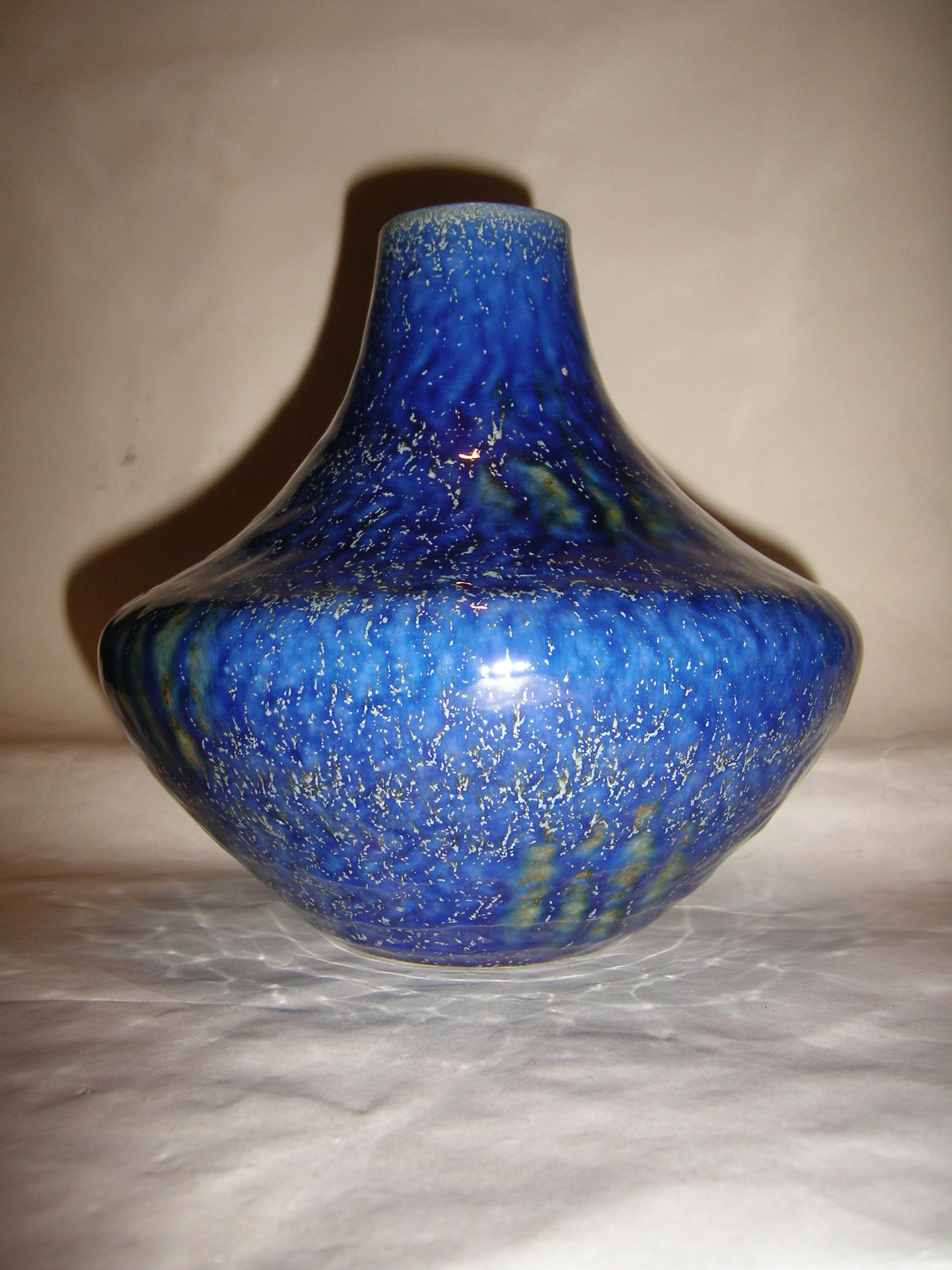 Carstens - 100 Blue Fat Lava Vase West German
