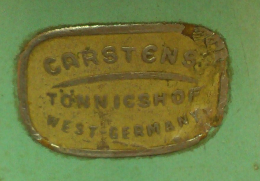 Carstens Label - Gold Foil 1950s