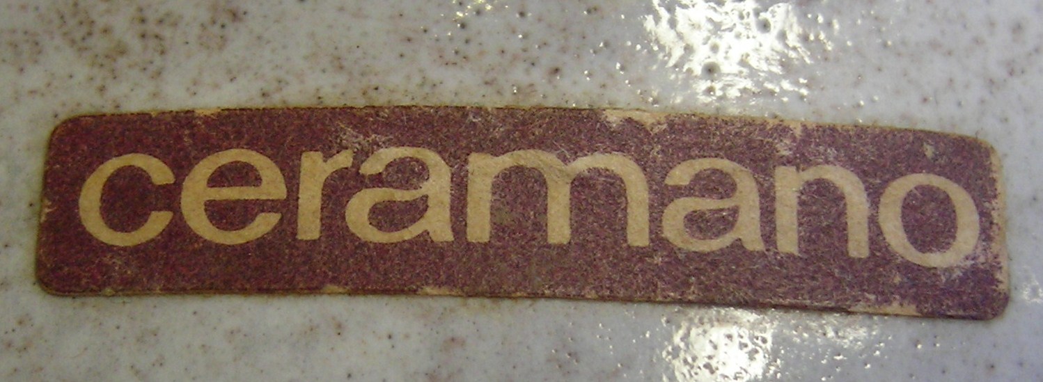 Ceramano Label - 1960s and 70s