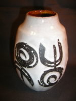 West German Fat Lava Vase