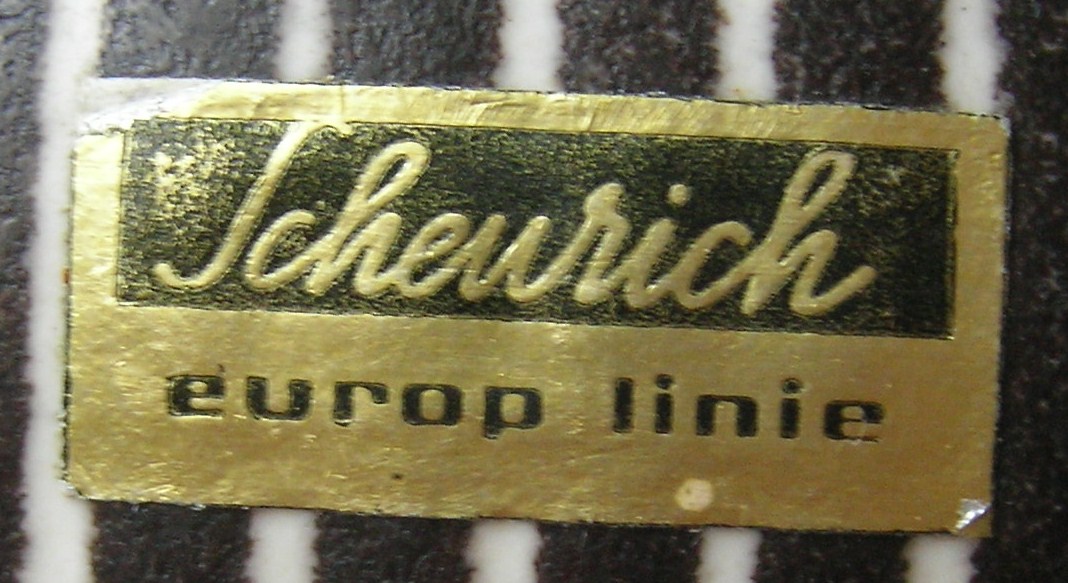 Scheurich Label - Europ Linie 1962-68 - used for lines which were exported out of Germany