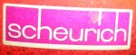 Scheurich Label - Paper label 1968-1980