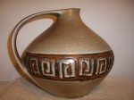 Ruscha 315 Vase 3 Fat Lava Ceramic Pottery