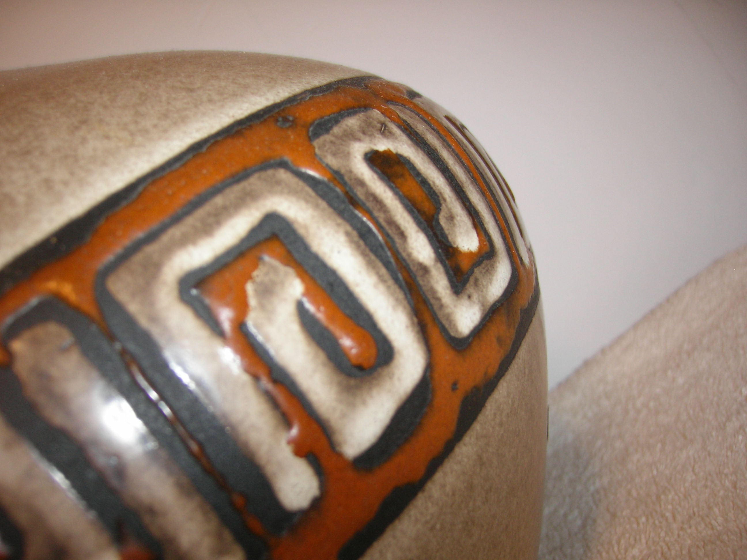 Ruscha 315 Vase 4 Fat Lava Ceramic Pottery