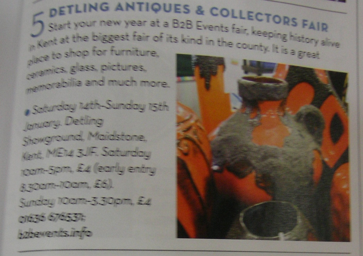 Detling Antiques and Collectors Fair - West German Fat Lava Pottery
