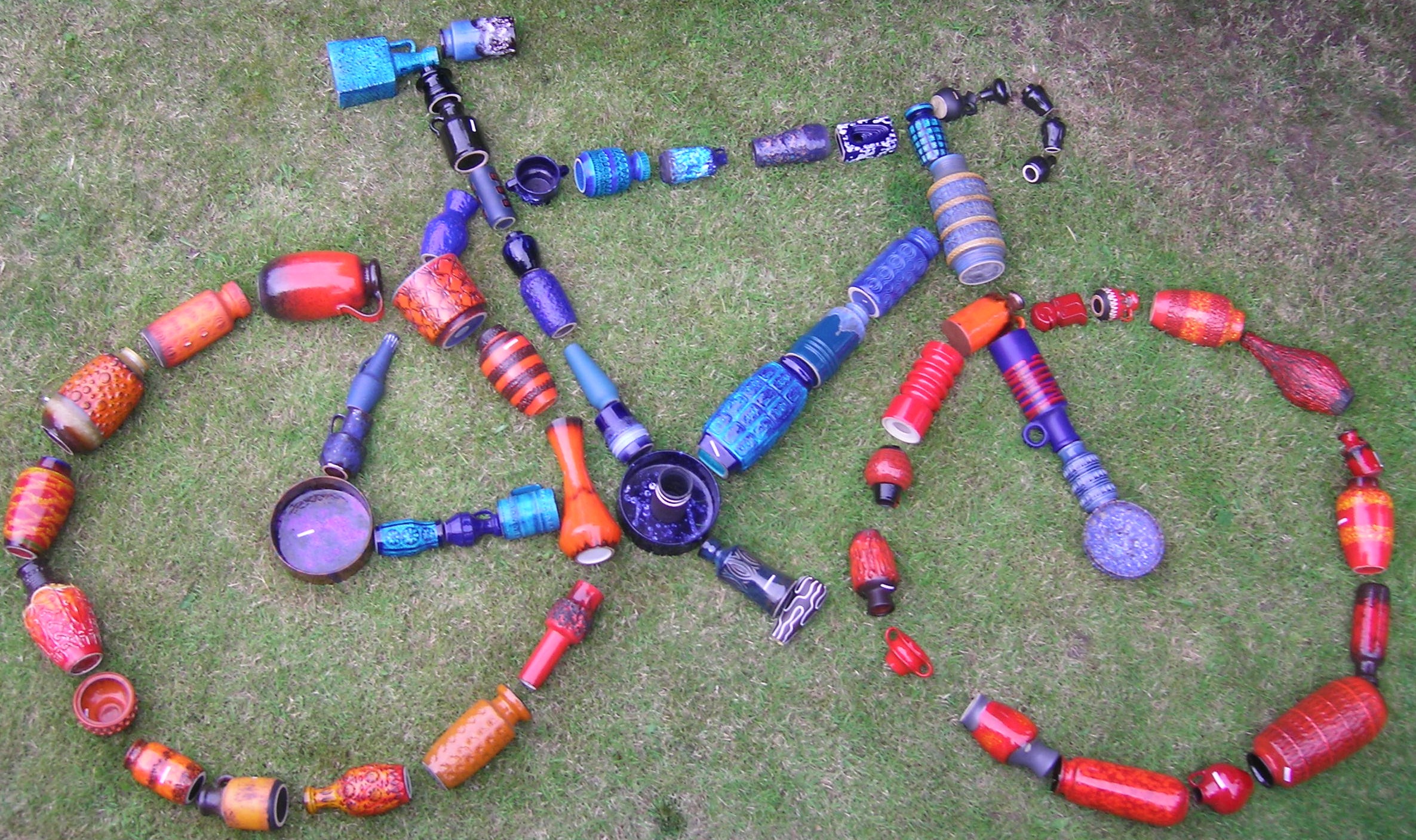 Olympic Cycling Bike West German Pottery Fat Lava London 2012