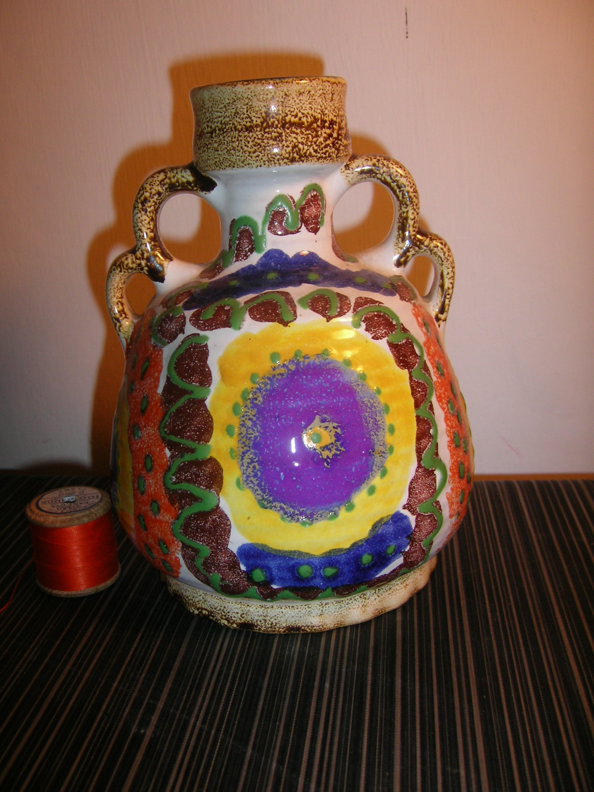 Fat Lava West German pottery Vase