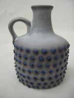 Marei 4300 Blue Spots West German Handeled Vase